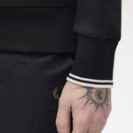 Felpa con zip J3340 102 FRED PERRY Black 