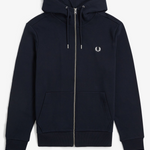 Felpa con zip e cappuccio J7536 795 FRED PERRY Navy 