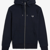 Felpa con zip e cappuccio J7536 795 FRED PERRY Navy 