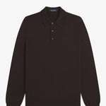 Polo in maglia a maniche lunghe K4535 33C FRED PERRY Rich brown 