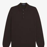 Polo in maglia a maniche lunghe K4535 33C FRED PERRY Rich brown 