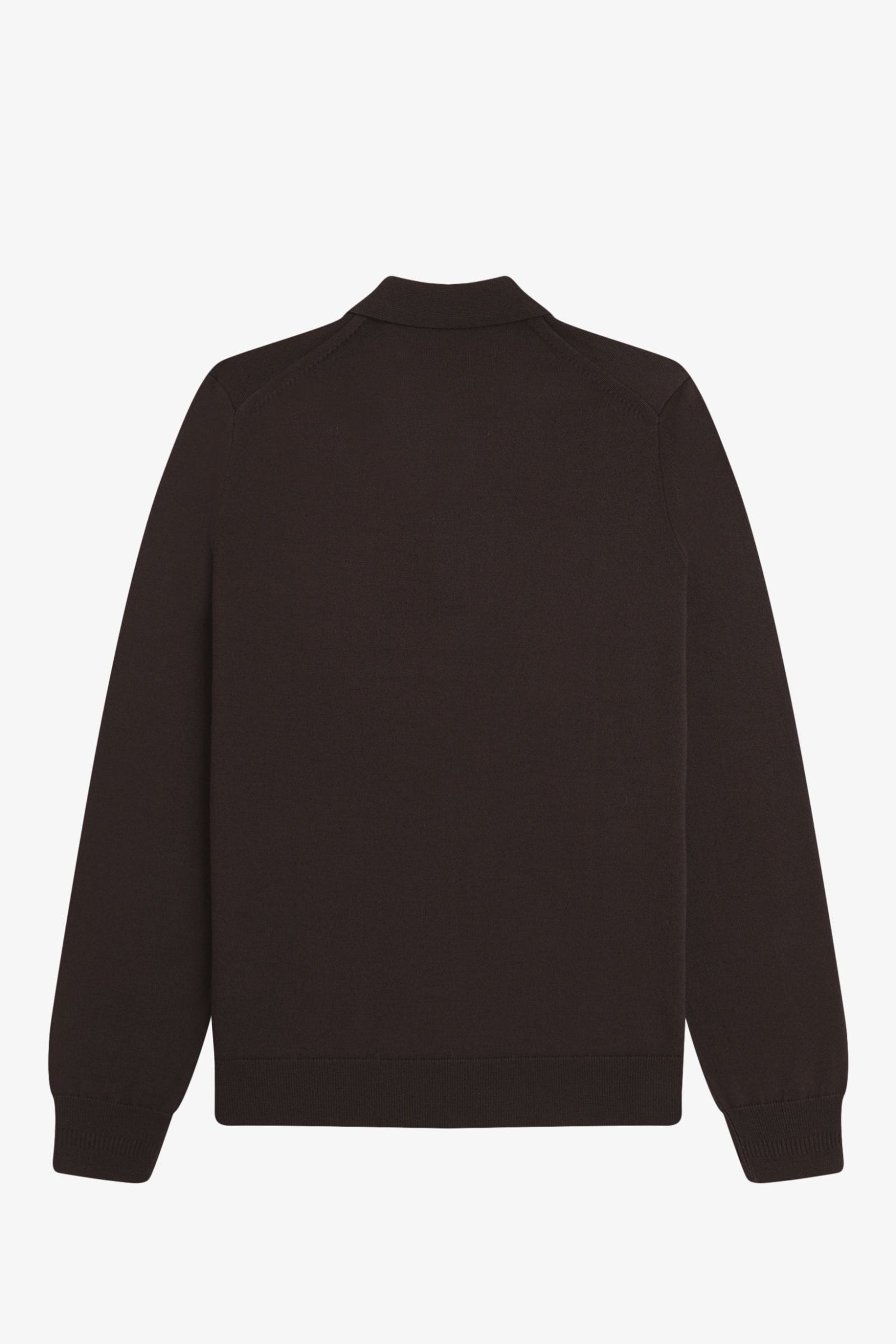 Polo in maglia a maniche lunghe K4535 33C FRED PERRY Rich brown 