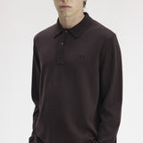 Polo in maglia a maniche lunghe K4535 33C FRED PERRY Rich brown 