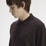 Polo in maglia a maniche lunghe K4535 33C FRED PERRY Rich brown 