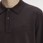 Polo in maglia a maniche lunghe K4535 33C FRED PERRY Rich brown 