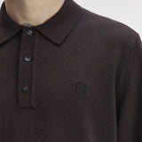 Polo in maglia a maniche lunghe K4535 33C FRED PERRY Rich brown 
