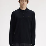 Polo in maglia a maniche lunghe K4535 421 FRED PERRY Navy 