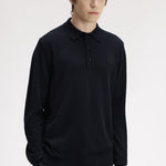 Polo in maglia a maniche lunghe K4535 421 FRED PERRY Navy 