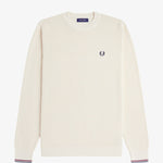 Maglione con lavorazione goffrata K6507 170 FRED PERRY Ecru 