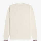 Maglione con lavorazione goffrata K6507 170 FRED PERRY Ecru 