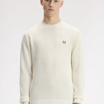 Maglione con lavorazione goffrata K6507 170 FRED PERRY Ecru 