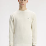 Maglione con lavorazione goffrata K6507 170 FRED PERRY Ecru 