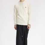 Maglione con lavorazione goffrata K6507 170 FRED PERRY Ecru 