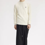 Maglione con lavorazione goffrata K6507 170 FRED PERRY Ecru 