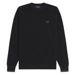 Maglione con lavorazione goffrata K6507 198 FRED PERRY Black 