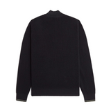 Maglione a mezza zip con lavorazione goffrata K8557 198 FRED PERRY Black 