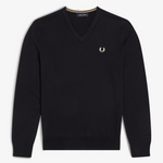 Maglia scollo a V K9600 198 FRED PERRY Black 
