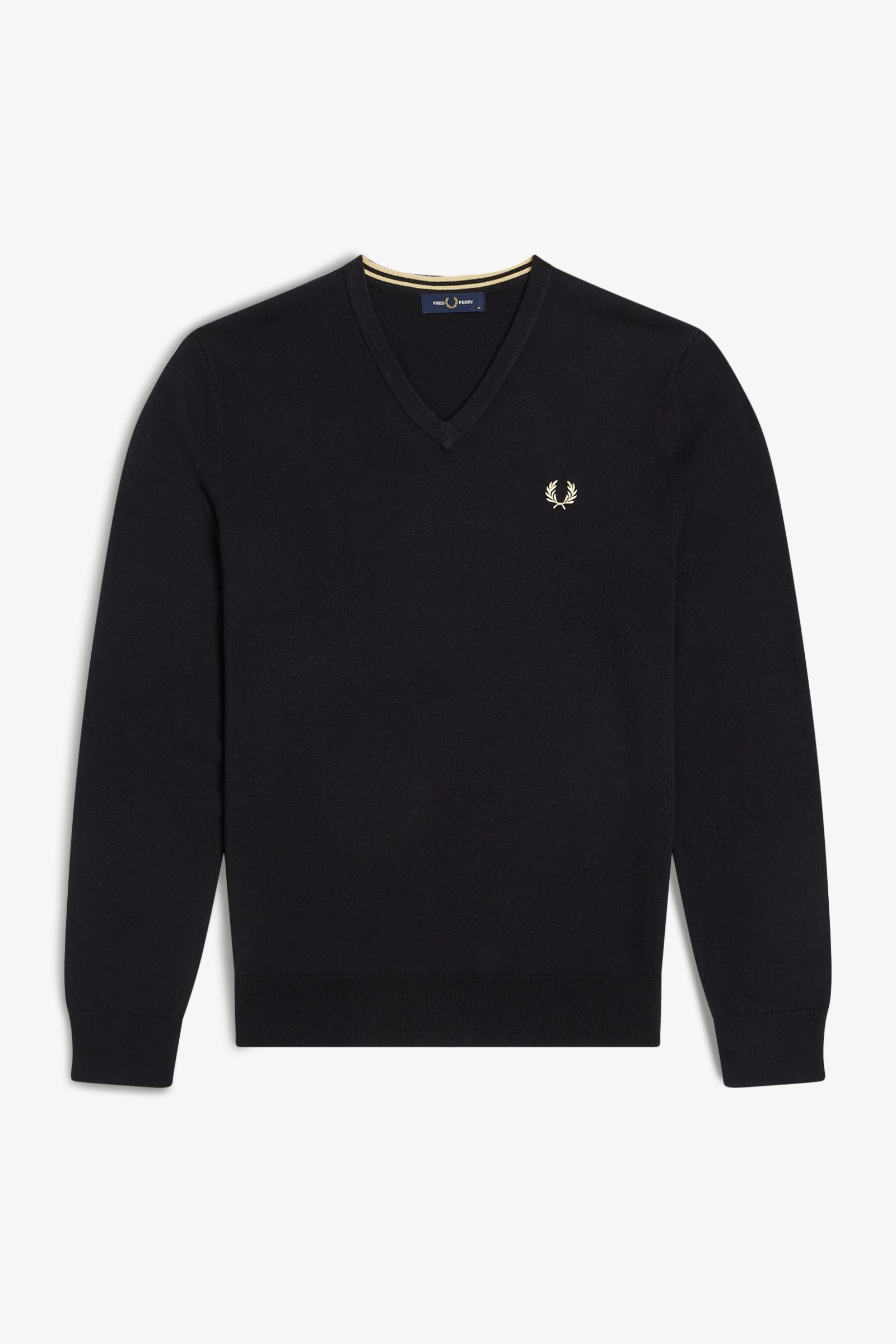 Maglia scollo a V K9600 198 FRED PERRY Black 