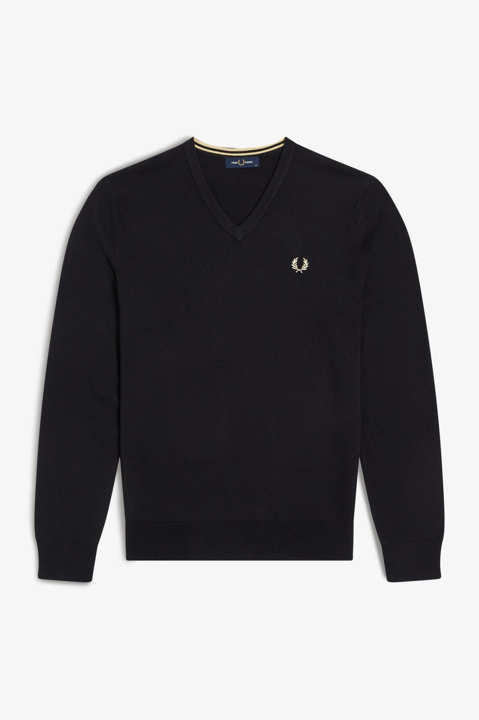 Maglia scollo a V K9600 198 FRED PERRY Black 