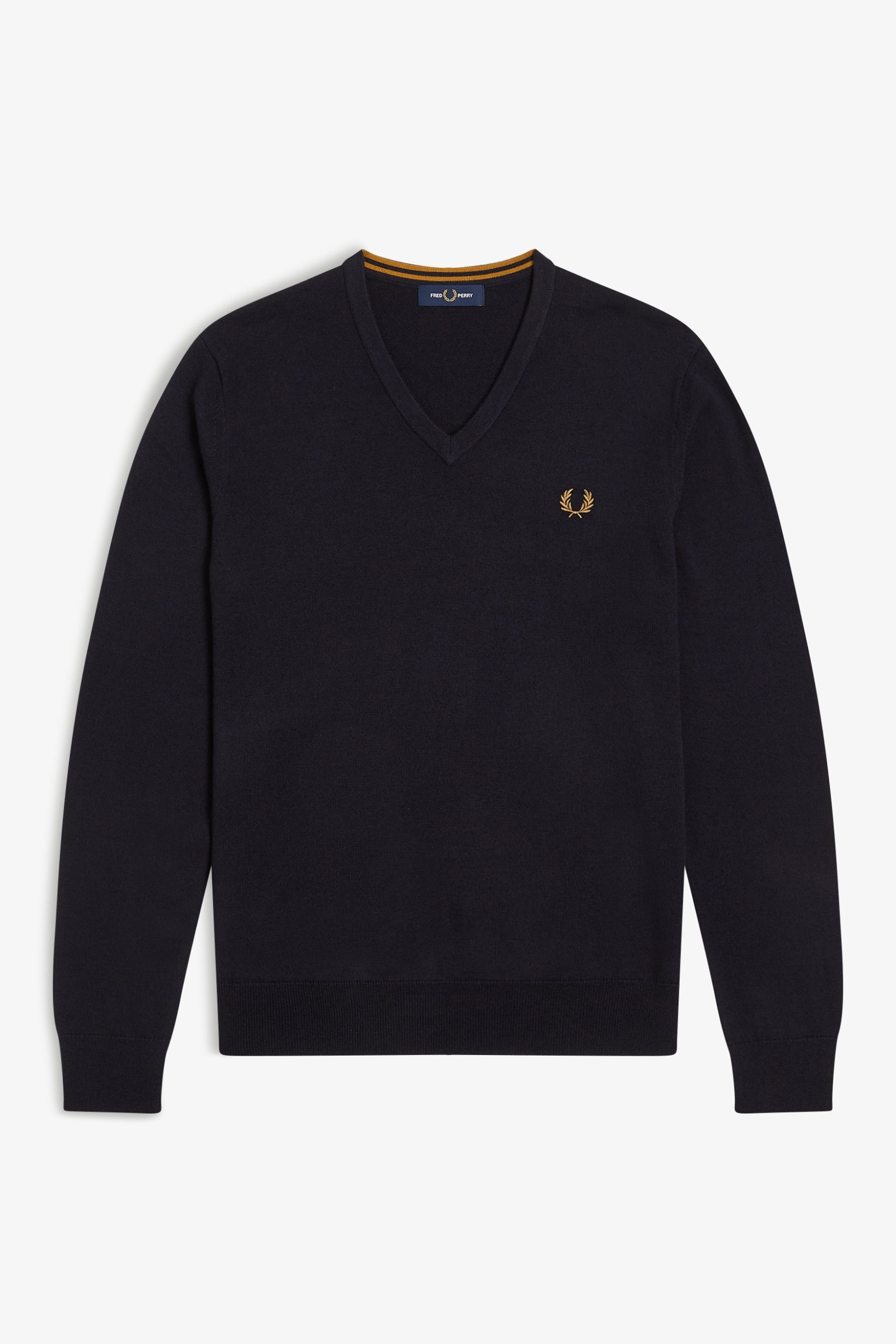 Maglia scollo a V K9600 795 FRED PERRY Navy 