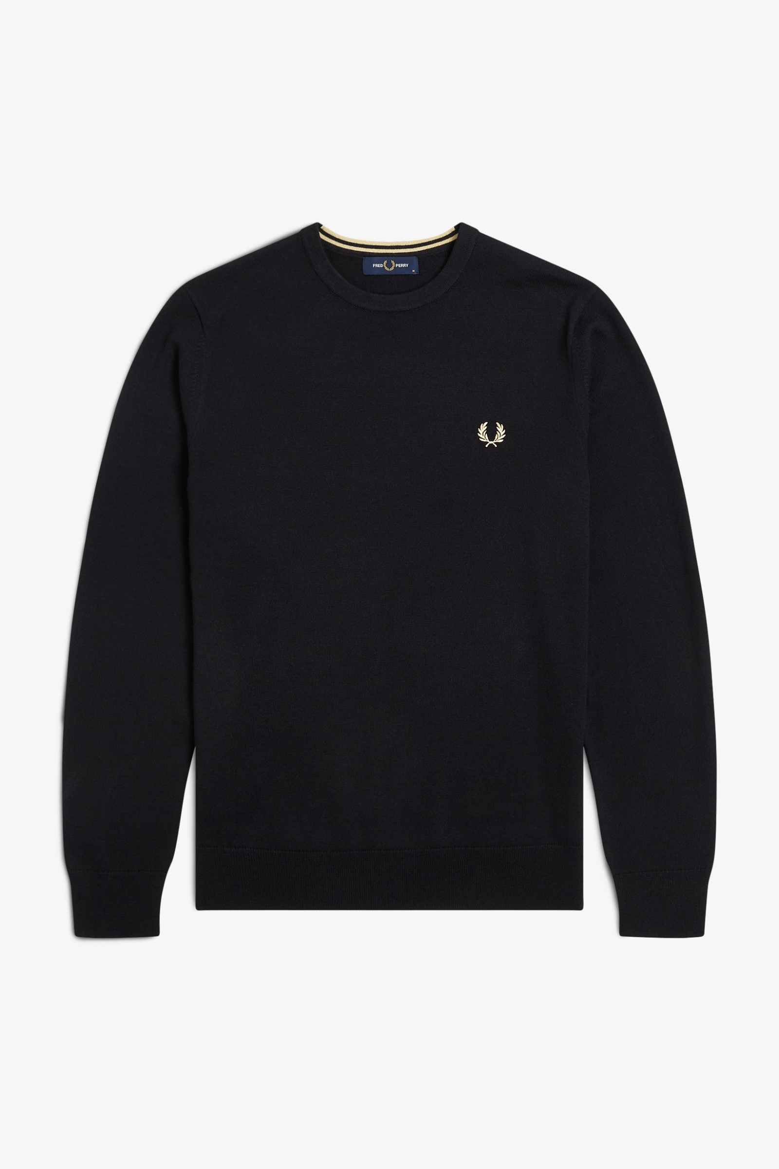 Maglia girocollo K9601 198 FRED PERRY Black 