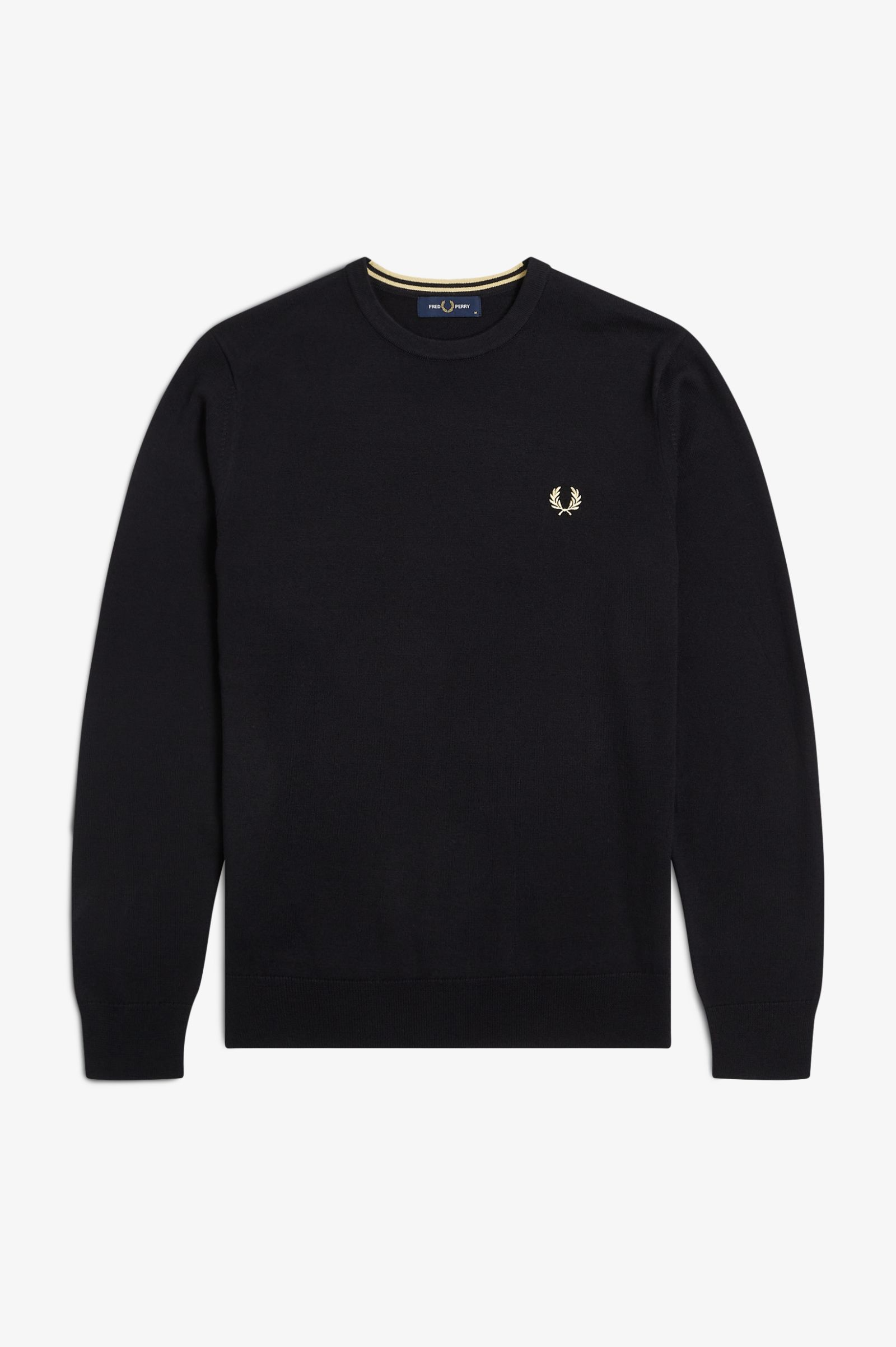 Maglia girocollo K9601 198 FRED PERRY Black 