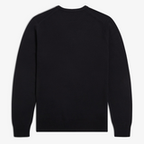 Maglia girocollo K9601 198 FRED PERRY Black 