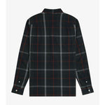 Camicia in popeline con motivo tartan M3456 Q20 FRED PERRY Night green 