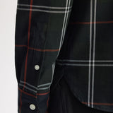 Camicia in popeline con motivo tartan M3456 Q20 FRED PERRY Night green 