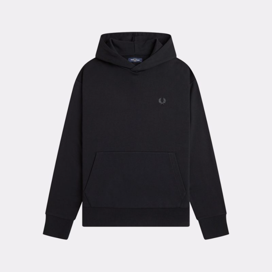 Felpa con cappuccio M3498 102 FRED PERRY Black 