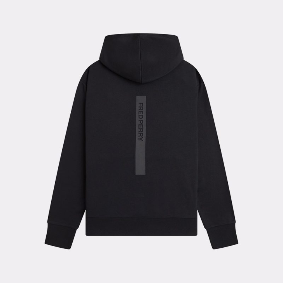 Felpa con cappuccio M3498 102 FRED PERRY Black 