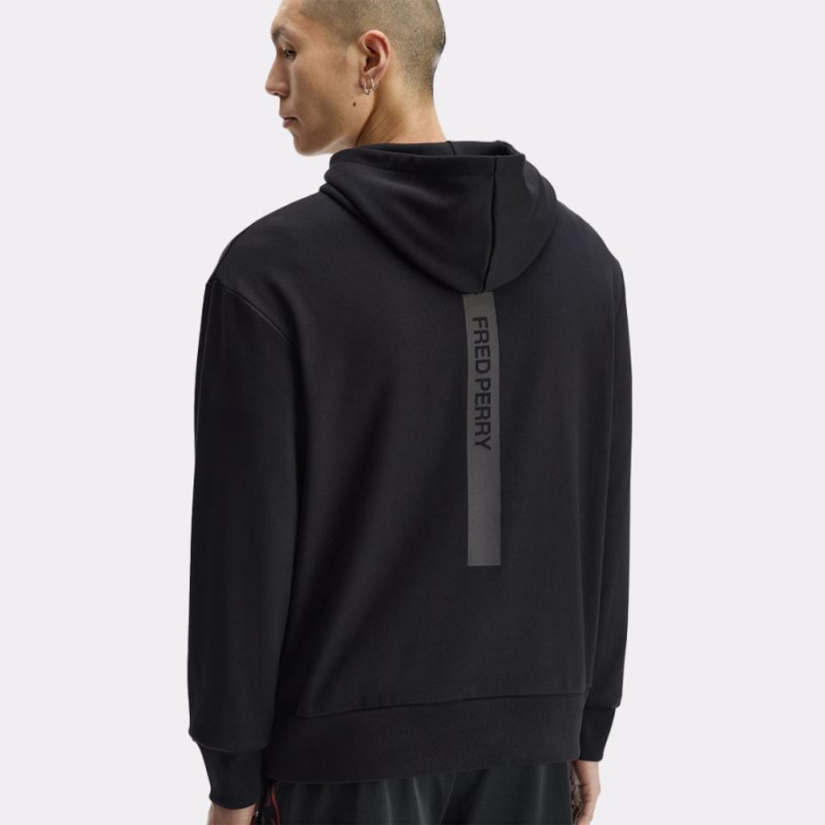 Felpa con cappuccio M3498 102 FRED PERRY Black 