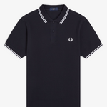 Polo manica corta M3600 238 FRED PERRY Navy/white 