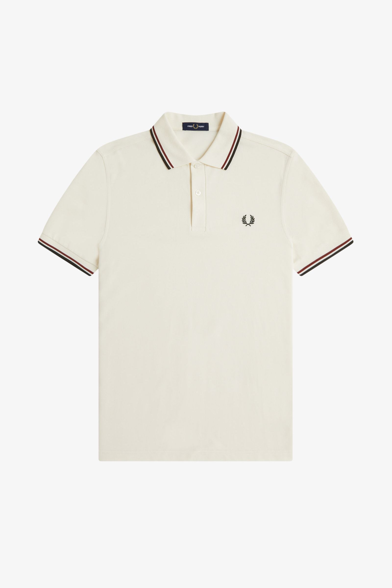 Polo manica corta M3600 69C FRED PERRY Ecr/brndy/ngreen 