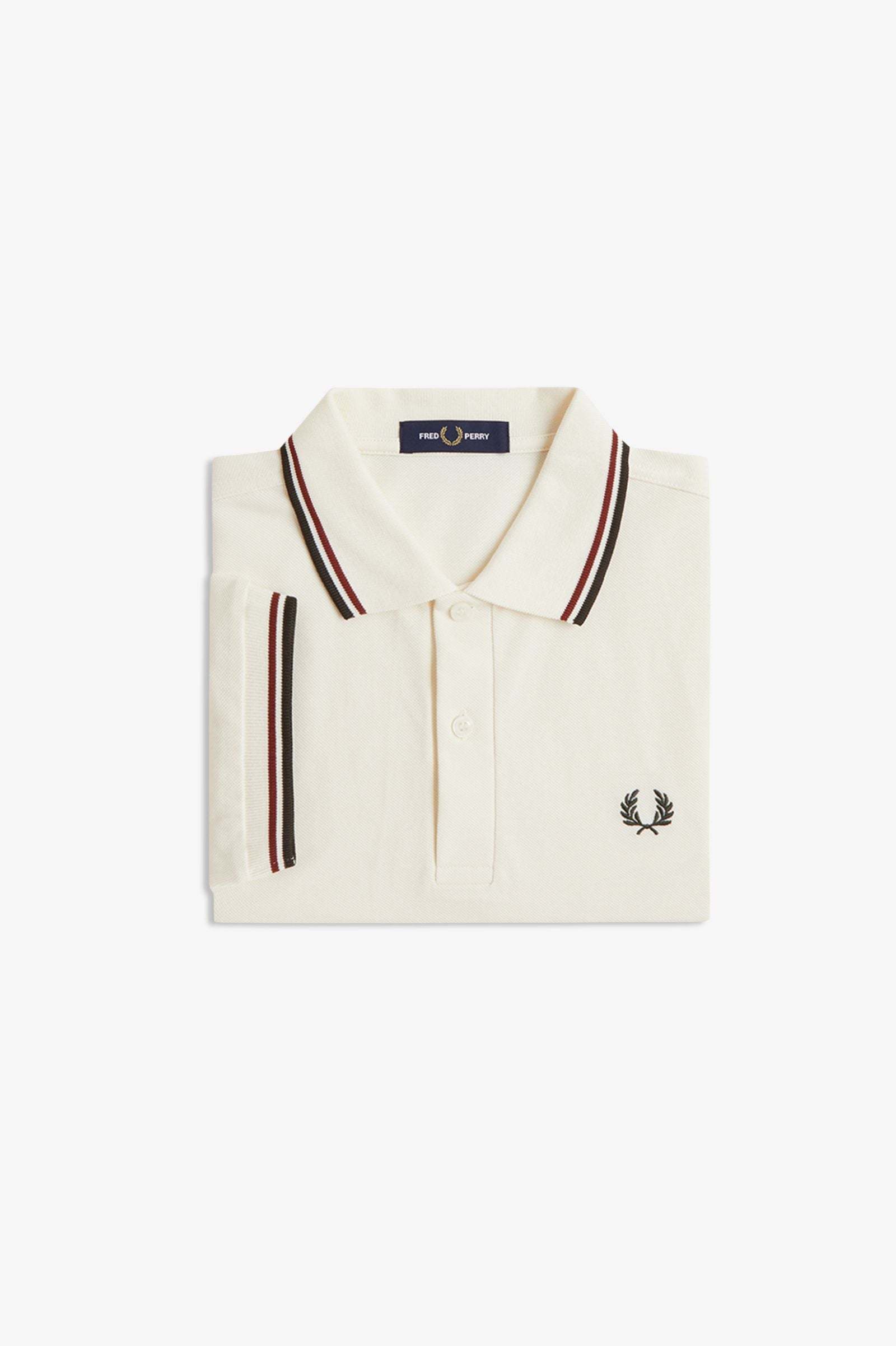 Polo manica corta M3600 69C FRED PERRY Ecr/brndy/ngreen 
