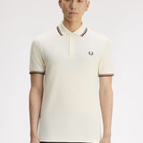 Polo manica corta M3600 69C FRED PERRY Ecr/brndy/ngreen 