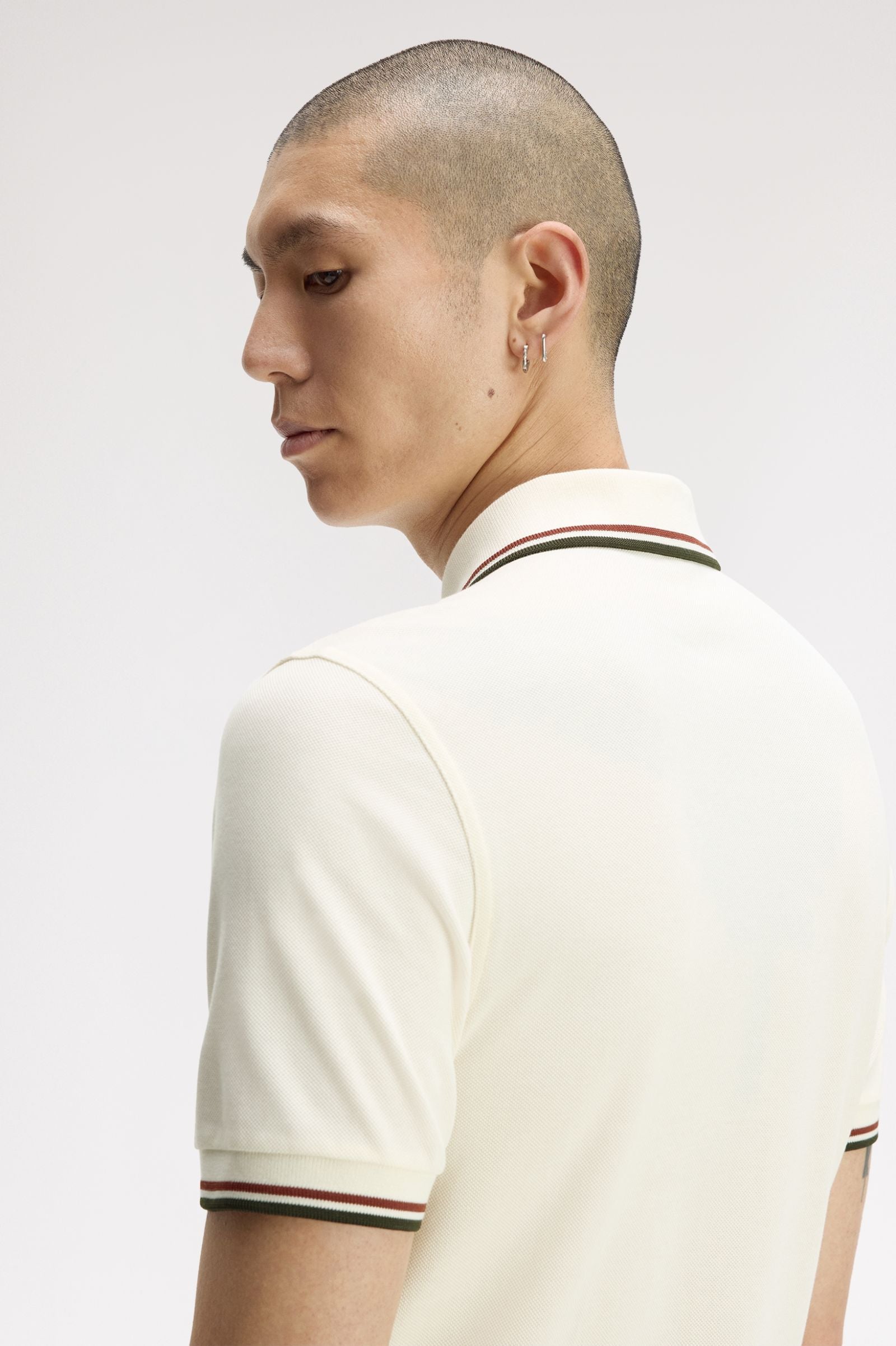 Polo manica corta M3600 69C FRED PERRY Ecr/brndy/ngreen 