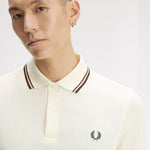 Polo manica corta M3600 69C FRED PERRY Ecr/brndy/ngreen 
