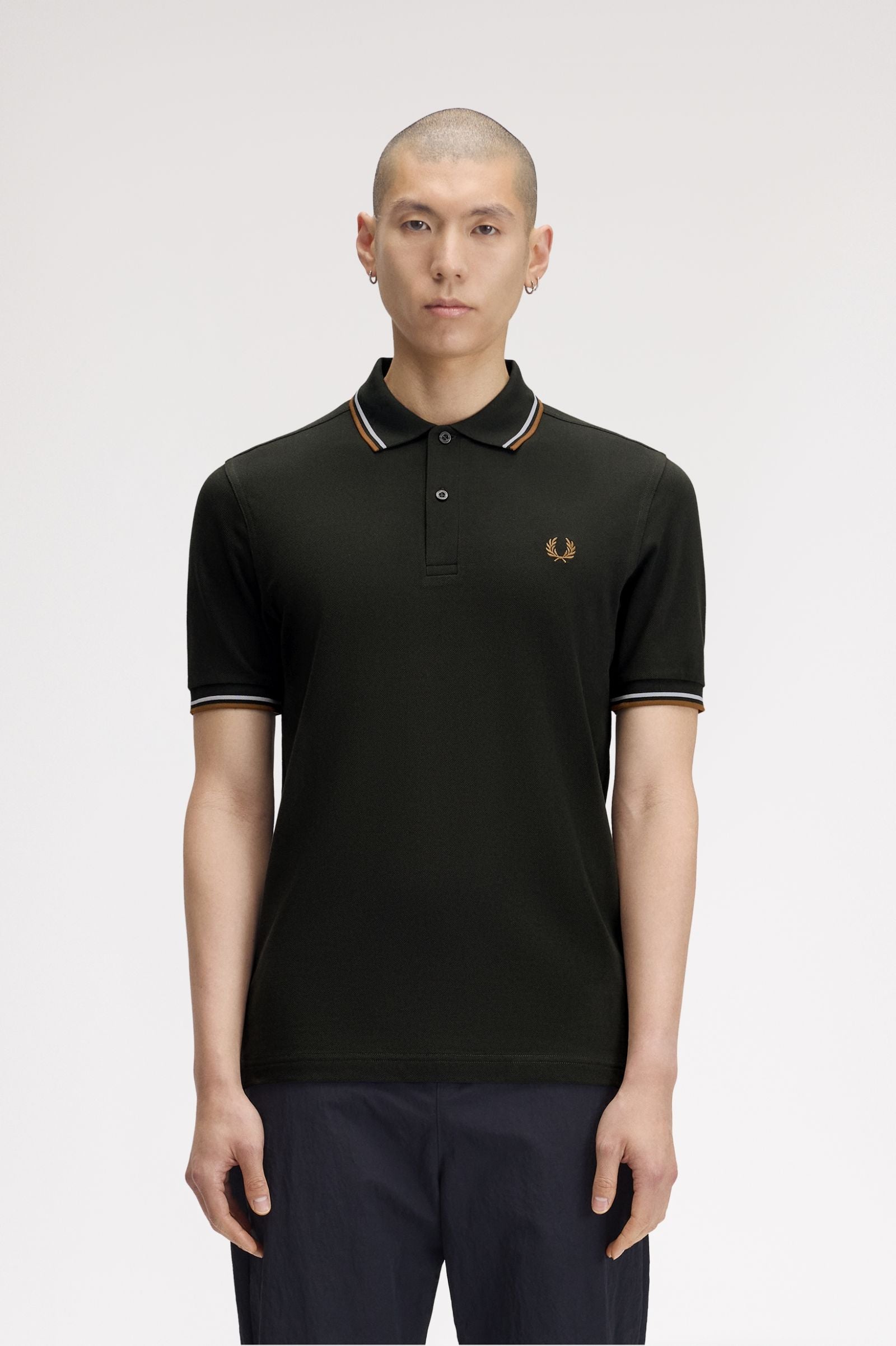 Polo manica corta M3600 78C FRED PERRY Ntgrn/dskbl/dkca 