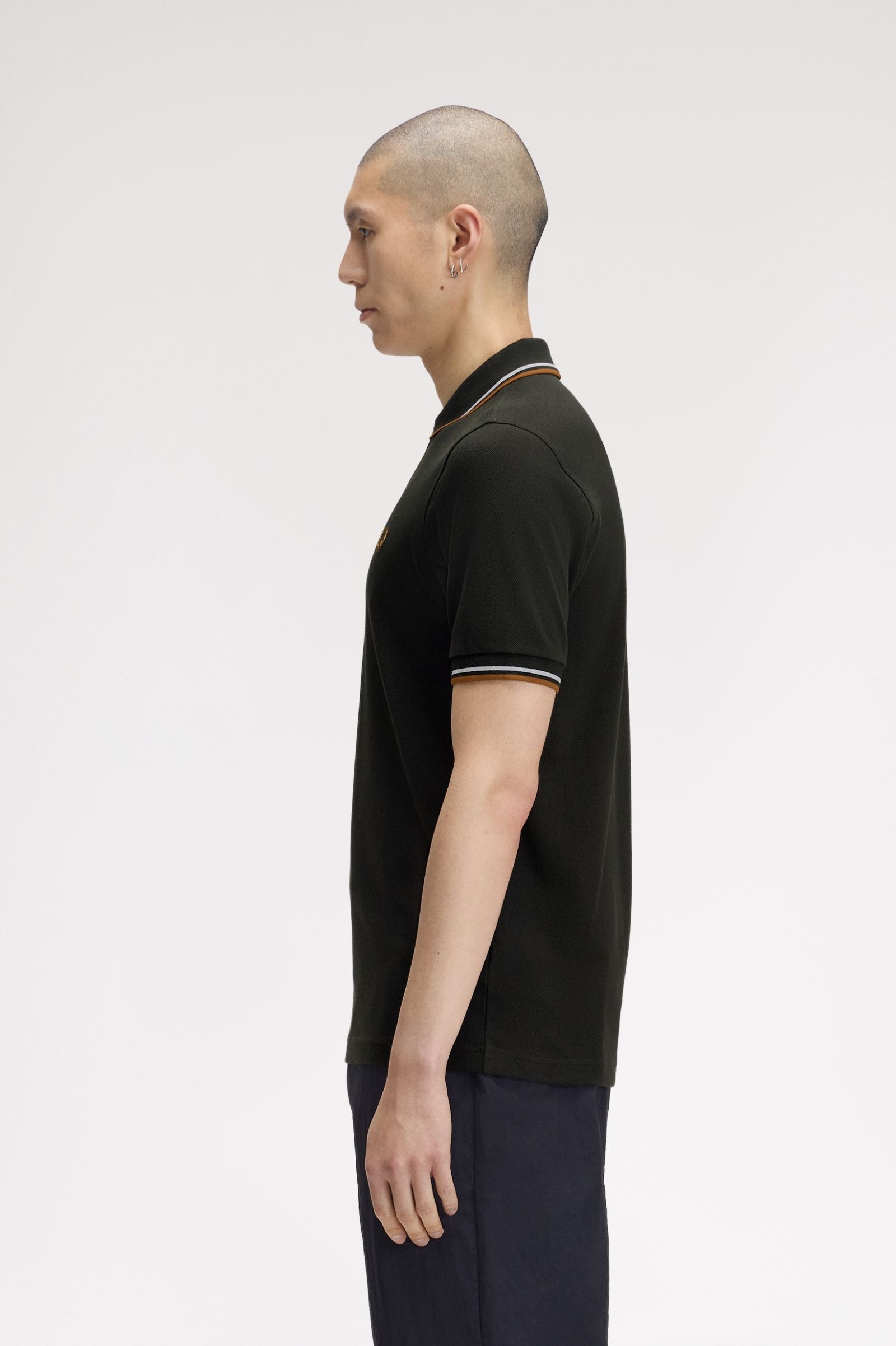 Polo manica corta M3600 78C FRED PERRY Ntgrn/dskbl/dkca 