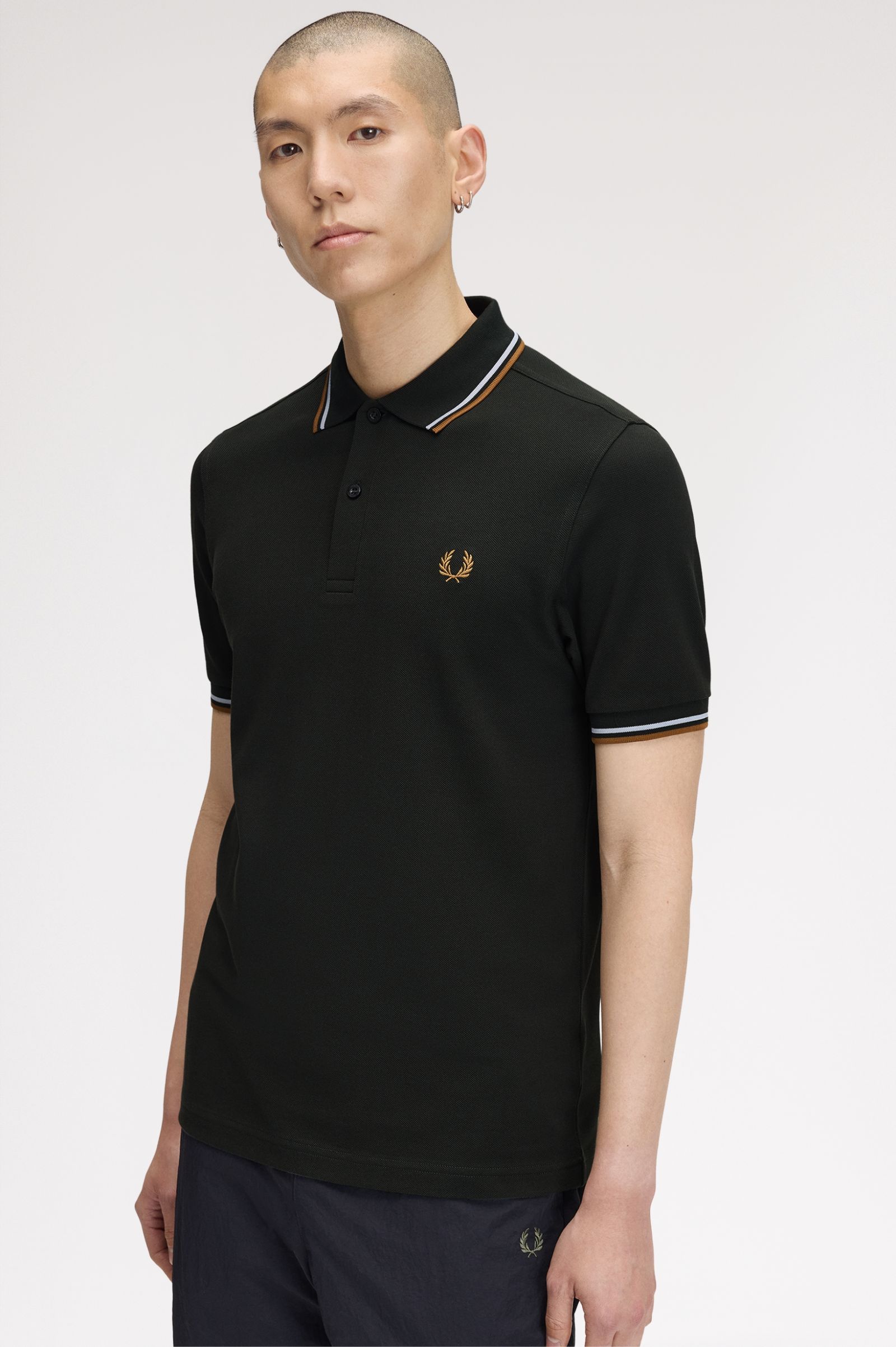 Polo manica corta M3600 78C FRED PERRY Ntgrn/dskbl/dkca 