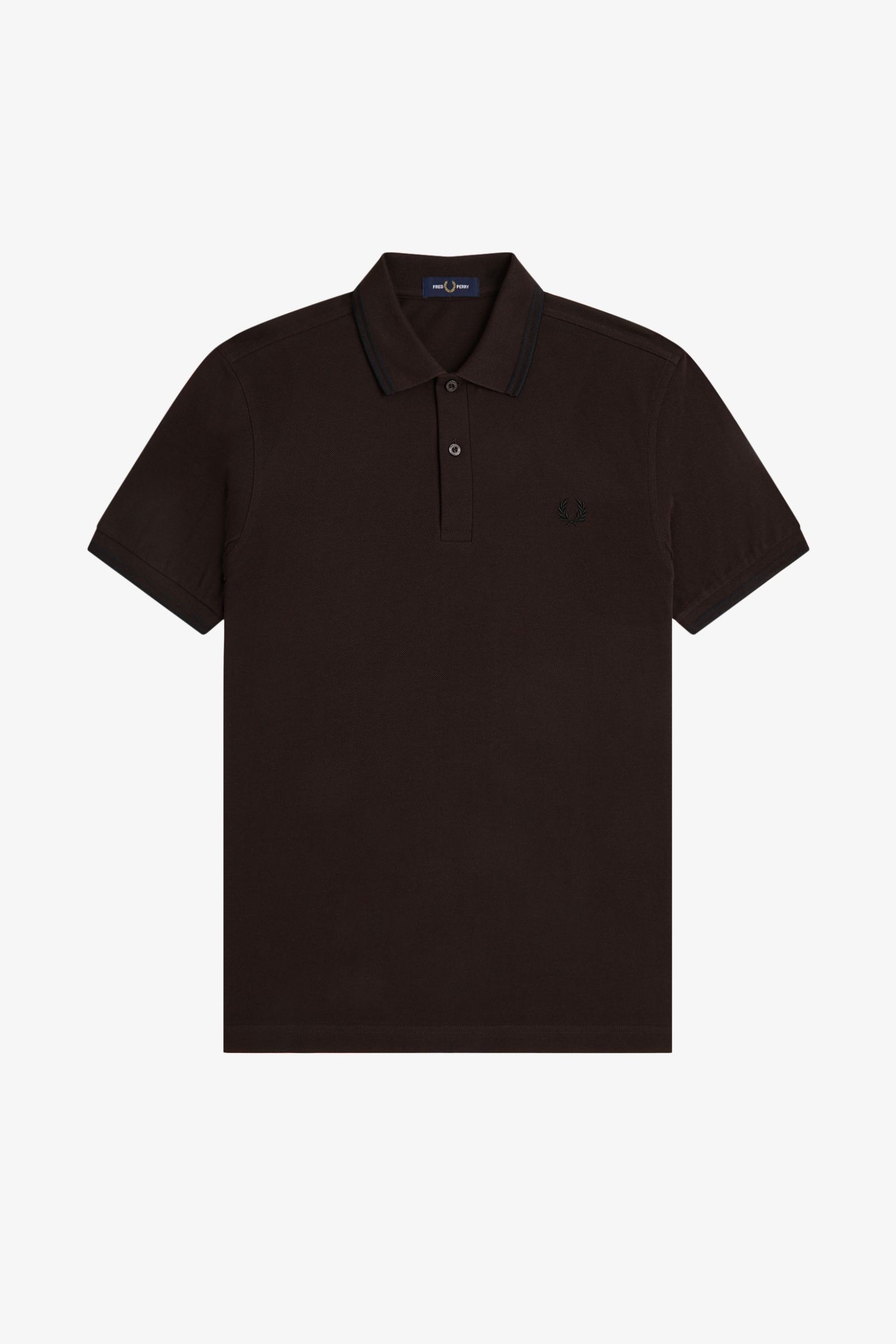 Polo manica corta M3600 86C FRED PERRY Rich brown/black 