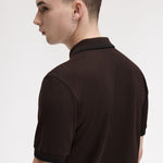 Polo manica corta M3600 86C FRED PERRY Rich brown/black 