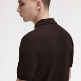 Polo manica corta M3600 86C FRED PERRY Rich brown/black 