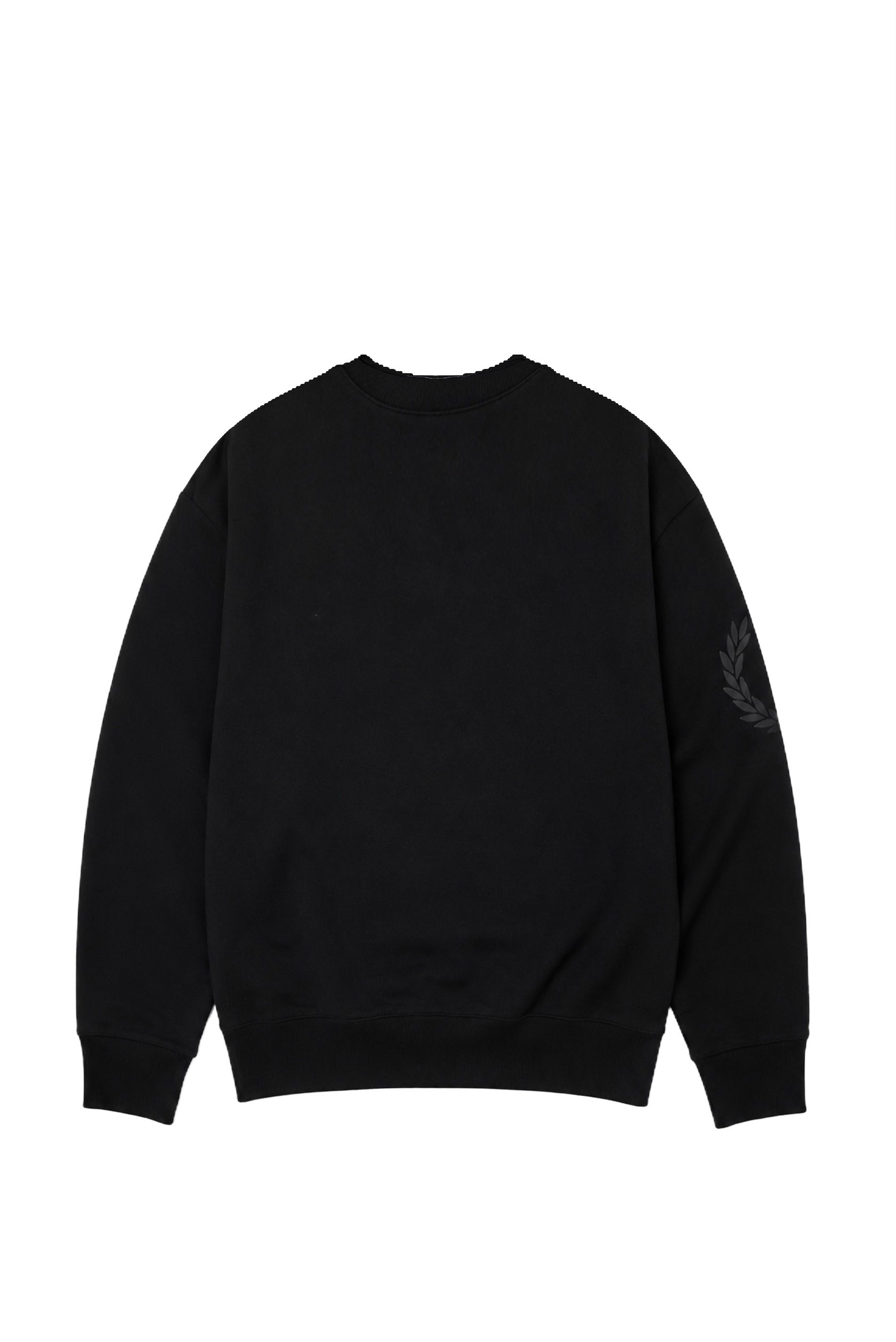 Felpa girocollo con logo ricamato M3622 102 FRED PERRY Black 