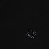Felpa girocollo con logo ricamato M3622 102 FRED PERRY Black 