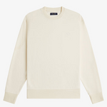 Felpa girocollo con logo ricamato M3622 560 FRED PERRY Ecru 