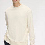 Felpa girocollo con logo ricamato M3622 560 FRED PERRY Ecru 