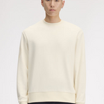 Felpa girocollo con logo ricamato M3622 560 FRED PERRY Ecru 