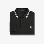 Polo manica lunga M3636 T50 FRED PERRY Night green/snwht 